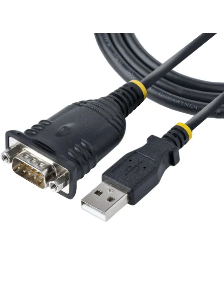 StarTech.com Cable de 1m USB a Serie, Conversor DB9 Macho RS232 a USB, Prolific, Adaptador USB a Serial para