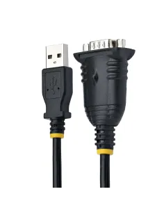 StarTech.com Cable de 1m USB a Serie, Conversor DB9 Macho RS232 a USB, Prolific, Adaptador USB a Serial para 2