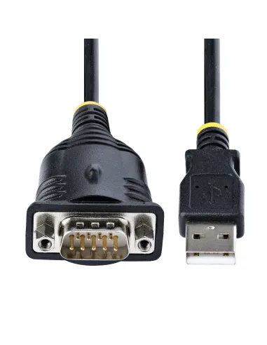 StarTech.com Cable de 1m USB a Serie, Conversor DB9 Macho RS232 a USB, Prolific, Adaptador USB a Serial para