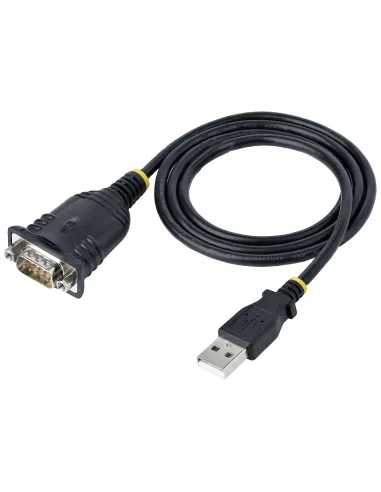 StarTech.com Cable de 1m USB a Serie, Conversor DB9 Macho RS232 a USB, Prolific, Adaptador USB a Serial para