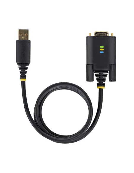 StarTech.com Cable Adaptador USB a Serie de Módem Nulo de 2m - FTDI RS232 - Tornillos DB9 Intercambiables - USB-A a DB9 RS232 -
