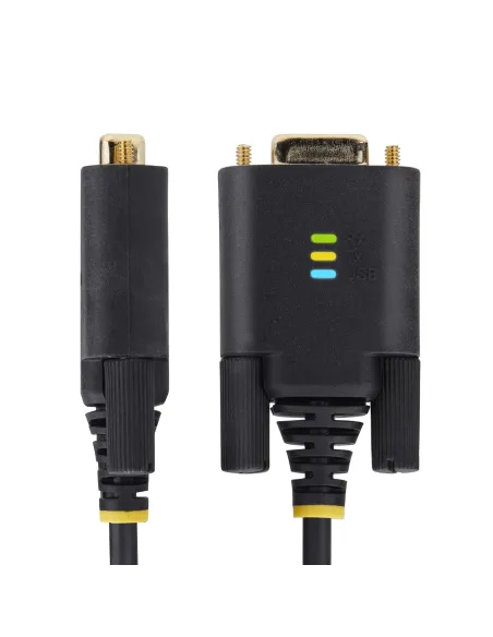 StarTech.com 2P6FFC-USB-SERIAL cambiador de género para cable USB-A 2 x DB-9 RS-232 Negro, Gris