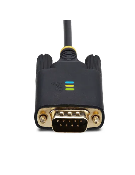 StarTech.com 2P6FFC-USB-SERIAL cambiador de género para cable USB-A 2 x DB-9 RS-232 Negro, Gris