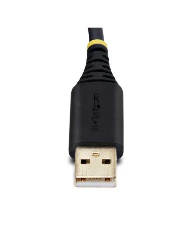 StarTech.com 2P6FFC-USB-SERIAL cambiador de género para cable USB-A 2 x DB-9 RS-232 Negro, Gris