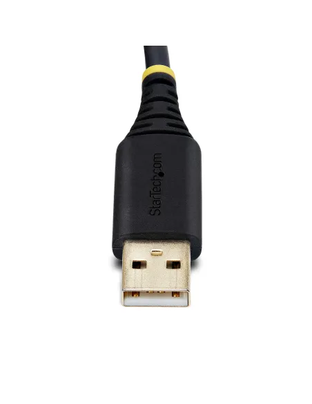 StarTech.com 2P6FFC-USB-SERIAL cambiador de género para cable USB-A 2 x DB-9 RS-232 Negro, Gris