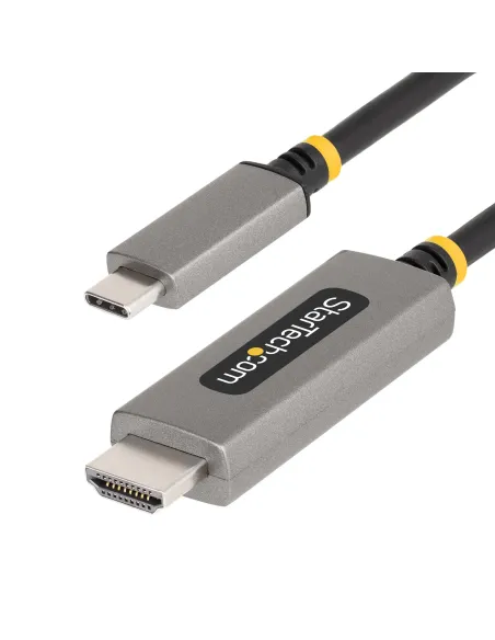 StarTech.com Cable Adaptador de 1m USB-C a HDMI - 8K 60Hz - 4K 144Hz - HDR10 - Cable Conversor de Vídeo USB tipo C a HDMI 2.1 -