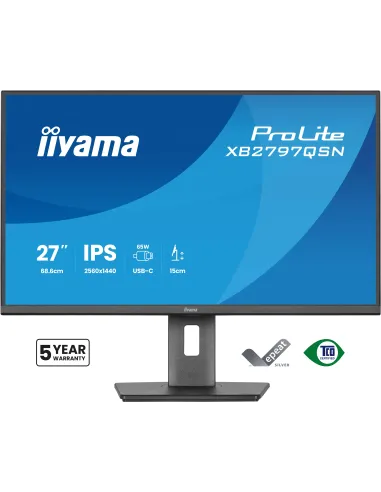 iiyama ProLite XB2797QSN-B1 pantalla para PC 68,6 cm (27") 2560 x 1440 Pixeles Quad HD LCD Negro