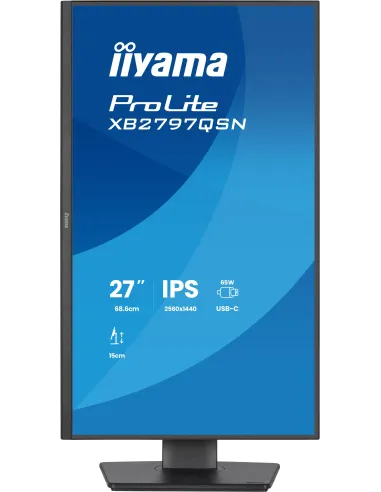 iiyama ProLite XB2797QSN-B1 pantalla para PC 68,6 cm (27") 2560 x 1440 Pixeles Quad HD LCD Negro