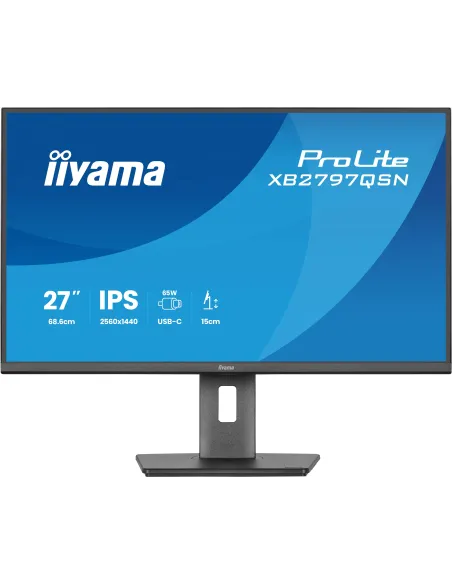 iiyama ProLite XB2797QSN-B1 pantalla para PC 68,6 cm (27") 2560 x 1440 Pixeles Quad HD LCD Negro