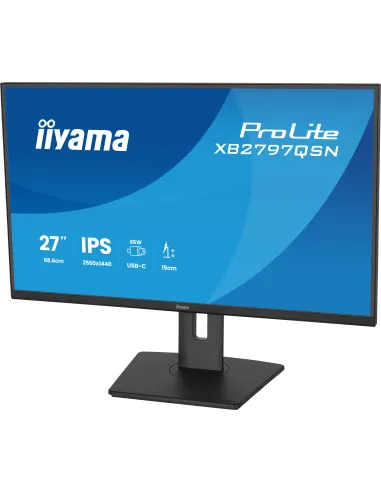 iiyama ProLite XB2797QSN-B1 pantalla para PC 68,6 cm (27") 2560 x 1440 Pixeles Quad HD LCD Negro