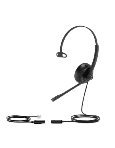 Yealink YHS34 Auriculares Alámbrico Diadema Oficina Centro de llamadas Negro
