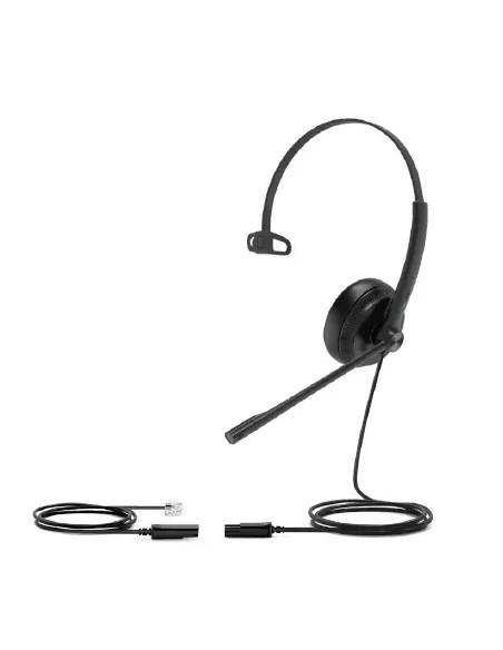 Yealink YHS34 Auriculares Alámbrico Diadema Oficina Centro de llamadas Negro