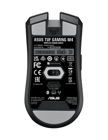 ASUS TUF Gaming M4 Wireless ratón Juego mano derecha RF Wireless + Bluetooth Óptico 12000 DPI