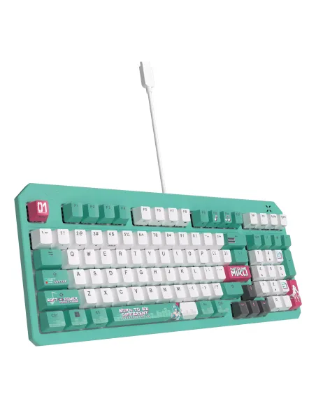 ASUS TUF Gaming K3 Gen II Hatsune Miku Edition teclado Juego USB Multicolor