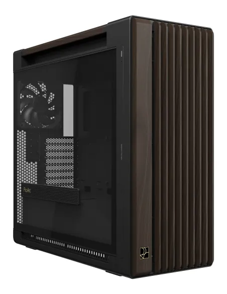 ASUS ProArt PA602 Wood Edition Modern Black - Tempered Glass Panel Midi Tower Negro, Madera