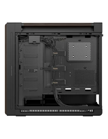 ASUS ProArt PA602 Wood Edition Modern Black - Tempered Glass Panel Midi Tower Negro, Madera
