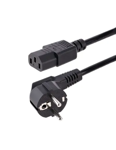 StarTech.com Cable de 3m (10 pies) de Alimentación para Ordenador, 18AWG, UE Schuko a C13, 250V 10A, Cable de Corriente, Cable