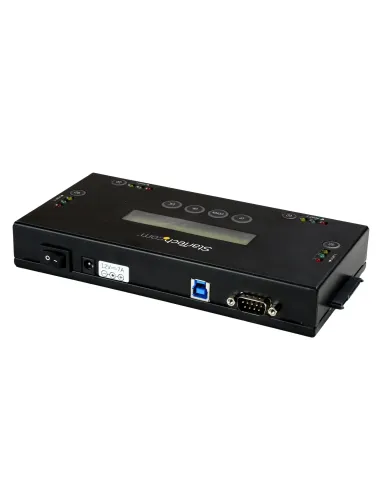 StarTech.com Borrador de 4 Bahías para Discos Duros y SSD SATA de 2,5" y 3,5" - Desinfectador Externo de Discos para Borrado