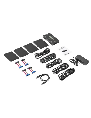 StarTech.com Borrador de 4 Bahías para Discos Duros y SSD SATA de 2,5" y 3,5" - Desinfectador Externo de Discos para Borrado