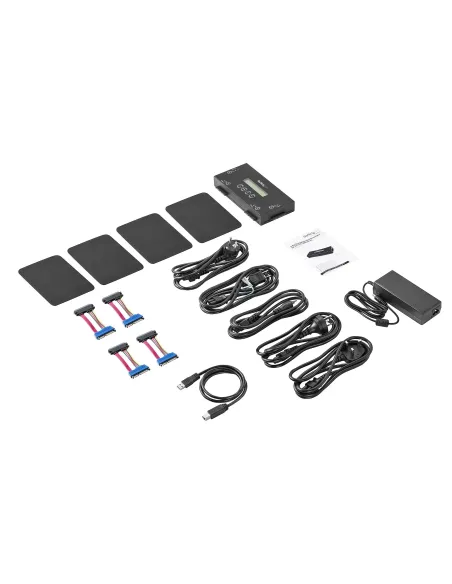 StarTech.com Borrador de 4 Bahías para Discos Duros y SSD SATA de 2,5" y 3,5" - Desinfectador Externo de Discos para Borrado