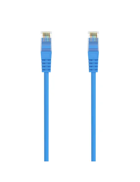 AISENS Cable de Red Latiguillo RJ45 LSZH Cat.6A 500 Mhz UTP AWG24, Azul, 2.0M