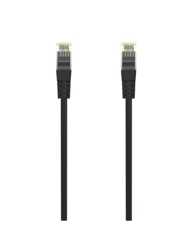 AISENS Cable de Red Latiguillo RJ45 LSZH Cat.6A 500 Mhz UTP AWG24, Negro, 0.5M