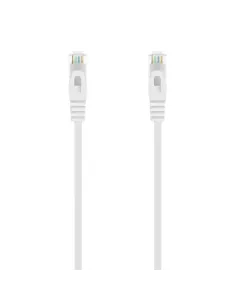 AISENS Cable de Red Latiguillo RJ45 LSZH Cat.6A 500 Mhz UTP AWG24, Blanco, 1.0M