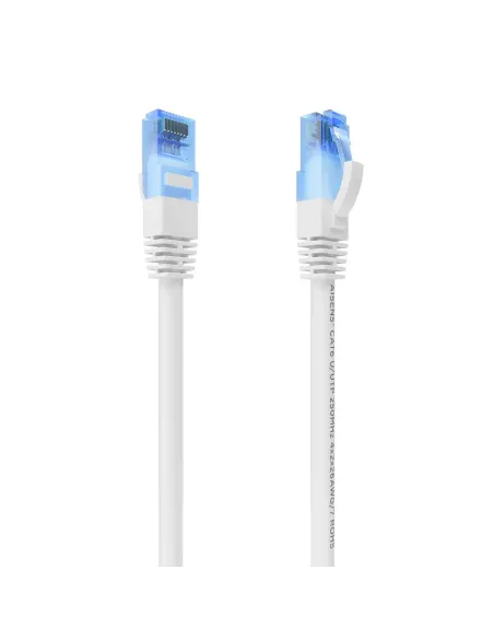 AISENS Cable De Red Latiguillo RJ45 Cat.6 UTP AWG26 CCA, Blanco, 0.75 m