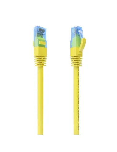 AISENS Cable De Red Latiguillo RJ45 Cat.6 UTP AWG26 CCA, Amarillo, 25 cm