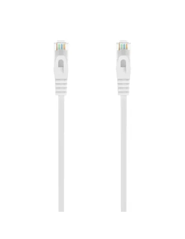 AISENS Cable de Red Latiguillo RJ45 LSZH Cat.6A 500 Mhz UTP AWG24, Blanco, 3.0M