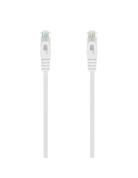 AISENS Cable de Red Latiguillo RJ45 LSZH Cat.6A 500 Mhz UTP AWG24, Blanco, 3.0M