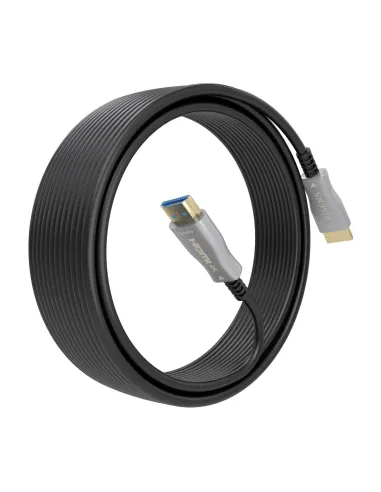 AISENS Cable HDMI V2.0 AOC Premium Alta Velocidad   HEC 4K@60Hz 18Gbps, A M-A M, Negro, 10 m