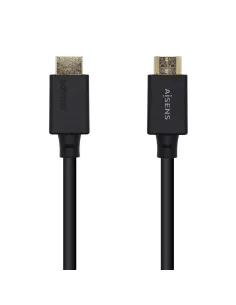 AISENS Cable HDMI V2.1 Ultra Alta Velocidad   HEC Certificado 8k@60Hz 48Gbps, A M-A M, Negro, 2.0m