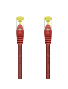 AISENS Cable De Red Latiguillo RJ45 LSZH Cat.7 600 MHz S FTP PIMF AWG26, Rojo, 2.0 m