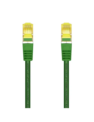 AISENS Cable De Red Latiguillo RJ45 LSZH Cat.7 600 MHz S FTP PIMF AWG26, Verde, 1.0 m
