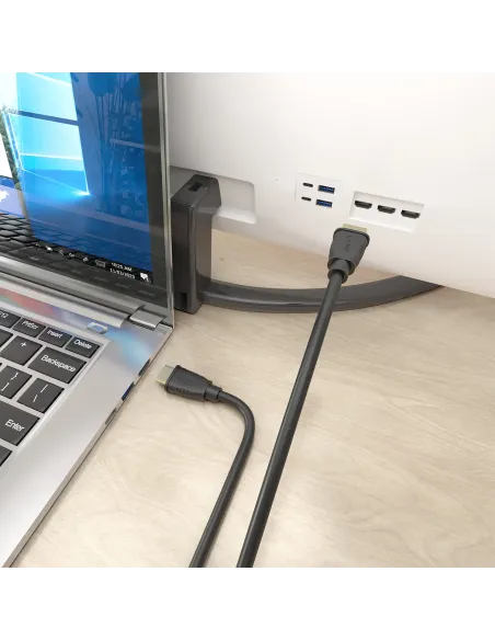 AISENS Cable HDMI V2.1 CCS Ultra Alta Velocidad   HEC 8K@60Hz 48Gbps, A M-A M, Negro, 1.5m