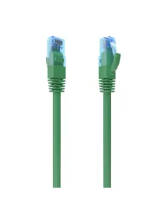 AISENS Cable De Red Latiguillo RJ45 Cat.6 UTP AWG26 CCA, Verde, 5.0 m