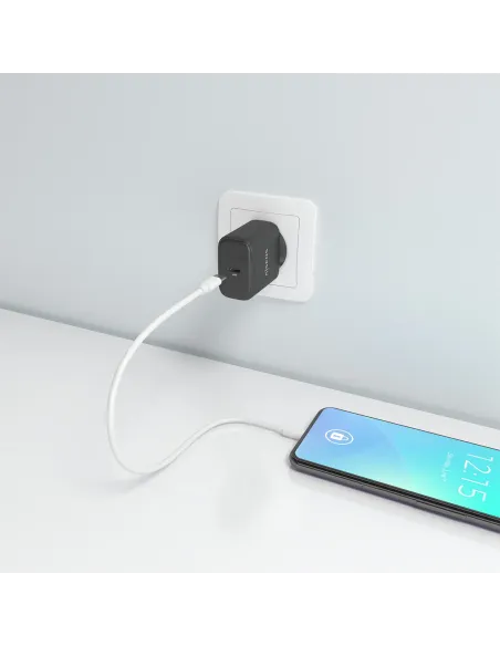 AISENS Cargador GaN 45W, 1xUSB-C PD3.0, Negro