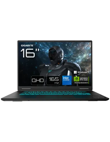 GIGABYTE Gaming A16 PRO Portátil - 16“, 165Hz QHD, Intel Core 7 240H, NVIDIA RTX 5070 Ti, 32GB LPDDR5X 5600MHz, SSD Gen4 de