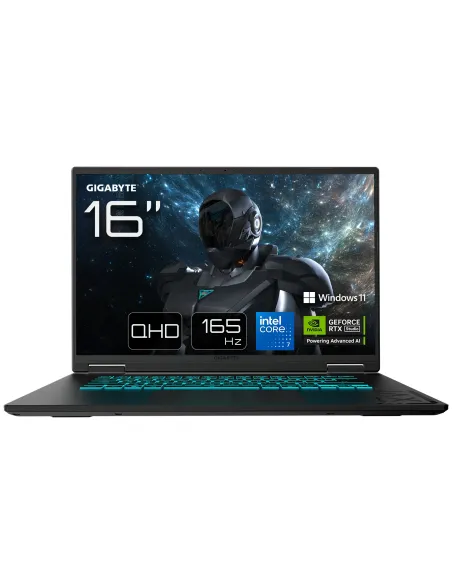 GIGABYTE Gaming A16 PRO Portátil - 16“, 165Hz QHD, Intel Core 7 240H, NVIDIA RTX 5070 Ti, 32GB LPDDR5X 5600MHz, SSD Gen4 de