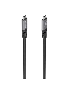 AISENS Cable USB 3.2 Gen1 Aluminio 5Gbps 4K@60Hz 3A 60W E-Mark, Tipo USB-C M-USB-C M, Negro, 7.0M
