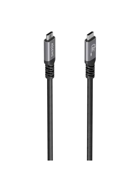 AISENS Cable USB 3.2 Gen1 Aluminio 5Gbps 4K@60Hz 3A 60W E-Mark, Tipo USB-C M-USB-C M, Negro, 7.0M