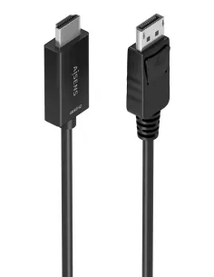 AISENS Cable conversor DisplayPort a HDMI 4K@60Hz, DP M-HDMI M, Negro, 2.0m