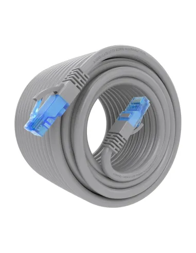AISENS Cable De Red Latiguillo RJ45 Cat.6 UTP AWG26 CCA, Gris, 15 m
