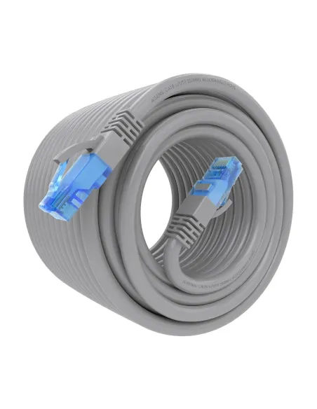 AISENS Cable De Red Latiguillo RJ45 Cat.6 UTP AWG26 CCA, Gris, 15 m