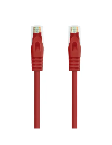 Nanocable Cable Red Latiguillo RJ45 LSZH CAT.6A UTP AWG24, Rojo, 25 cm