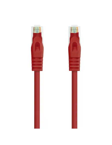 Nanocable Cable Red Latiguillo RJ45 LSZH CAT.6A UTP AWG24, Rojo, 25 cm