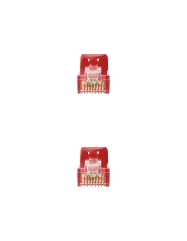 Nanocable Cable Red Latiguillo RJ45 LSZH CAT.6A UTP AWG24, Rojo, 25 cm