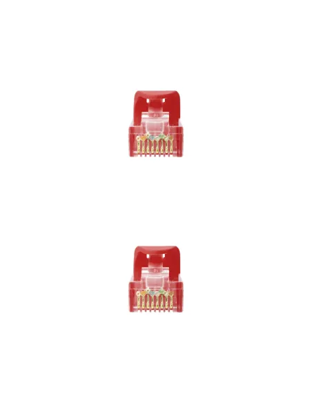 Nanocable Cable Red Latiguillo RJ45 LSZH CAT.6A UTP AWG24, Rojo, 25 cm