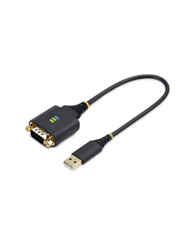 StarTech.com Cable Adaptador USB a Serie de 30cm - Retención COM - Conversor RS232 DB9 - FTDI - con Tornillos Tuercas